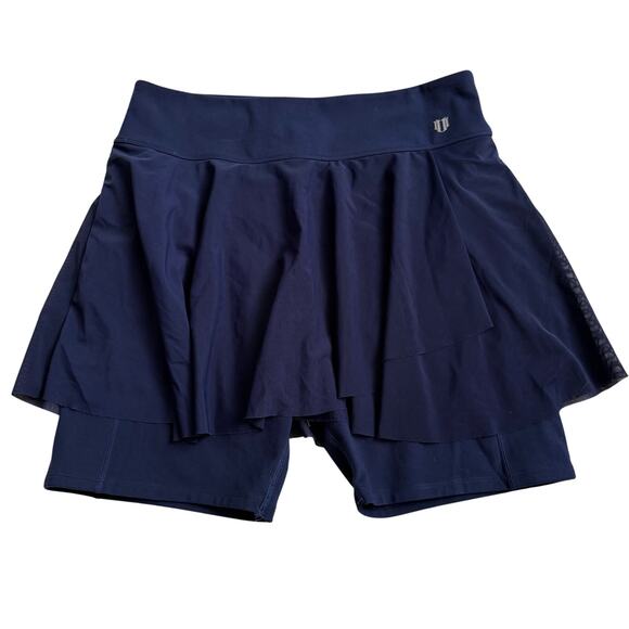 Eleven by Venus Williams Tennis Shorts Sheer Skirt Women's XL Navy Blue - Picture 4 of 4